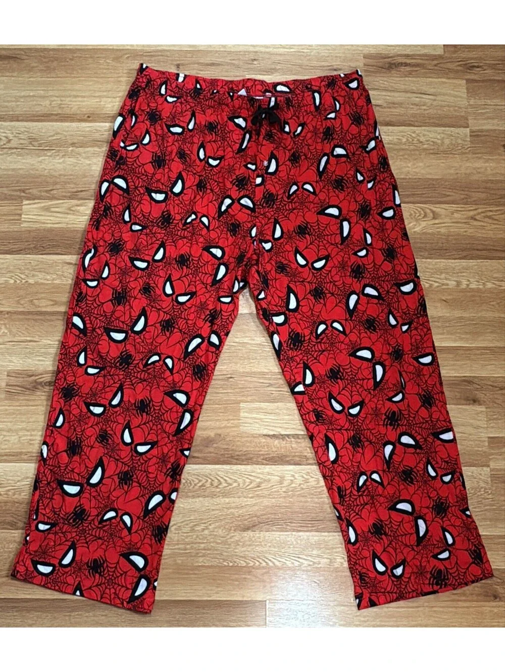 Marvel Work Size 2XL Red Spider‑Man Print Cotton Pajama Pants Size 2XL New